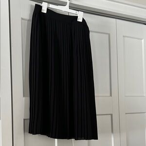 J. Crew Factory Black Midi Skirt